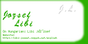 jozsef libi business card